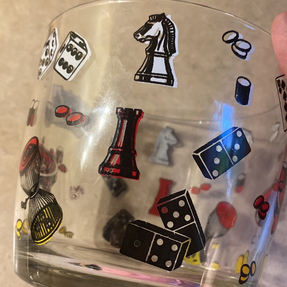 Hazel Atlas mid century modern games ice bucket. - Picture 7 of 8